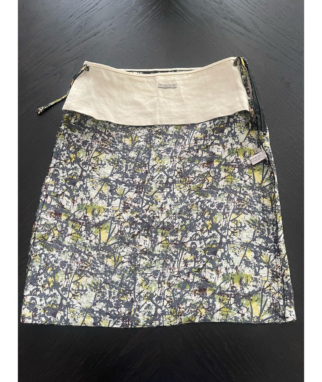BOTTEGA VENETA Шелковая юбка мини, фото 2