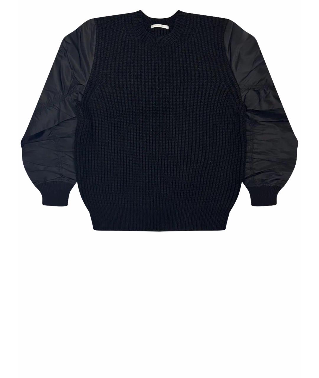 HELMUT LANG Черный хлопковый джемпер / свитер, фото 1