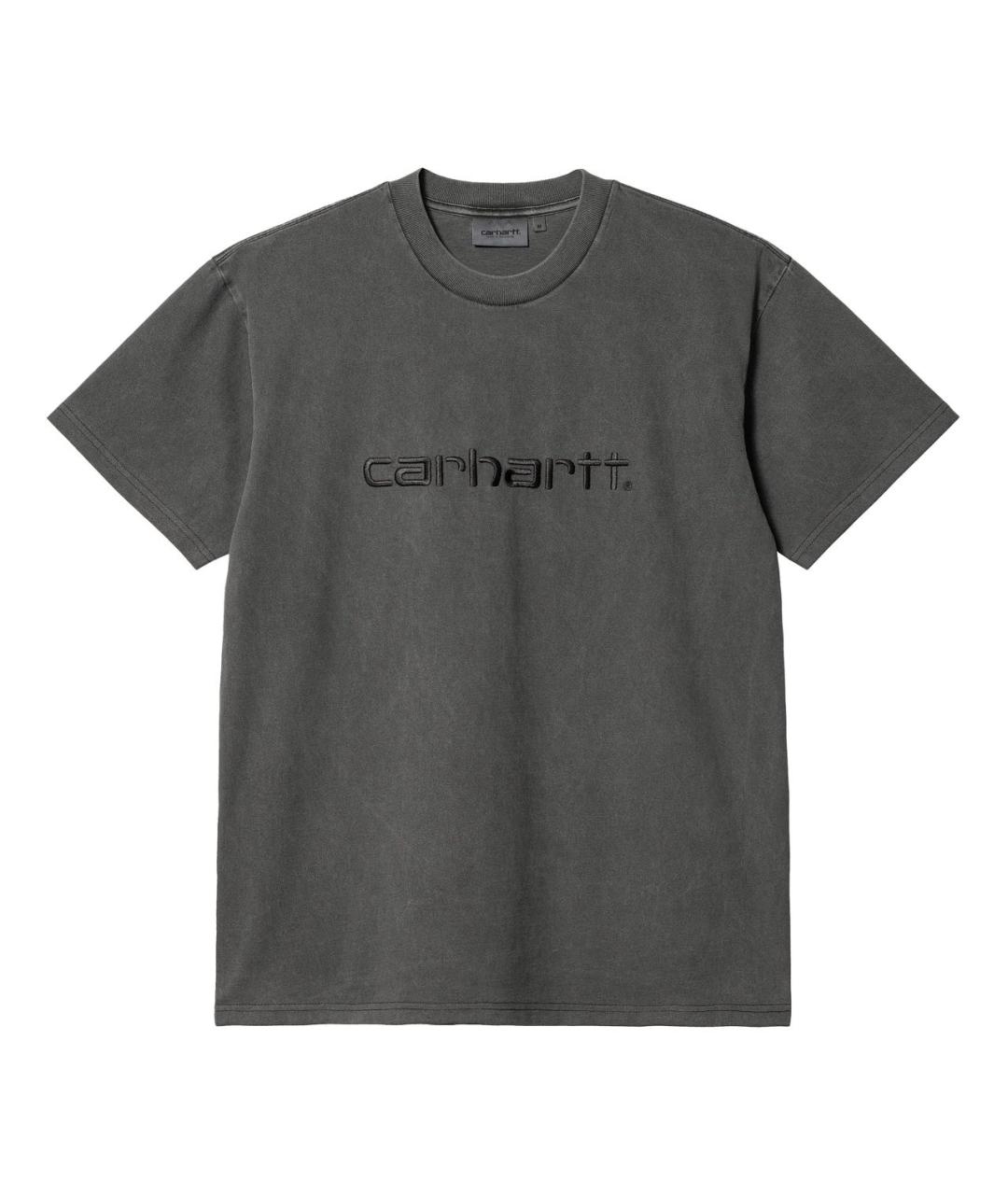 CARHARTT WIP Антрацитовая футболка, фото 1