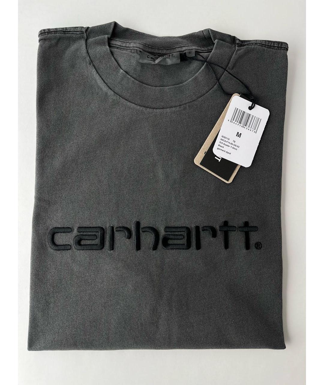 CARHARTT WIP Антрацитовая футболка, фото 3