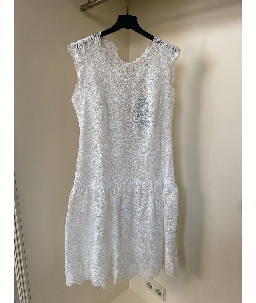 ERMANNO SCERVINO Белое полиэстеровое вечернее платье, фото 6