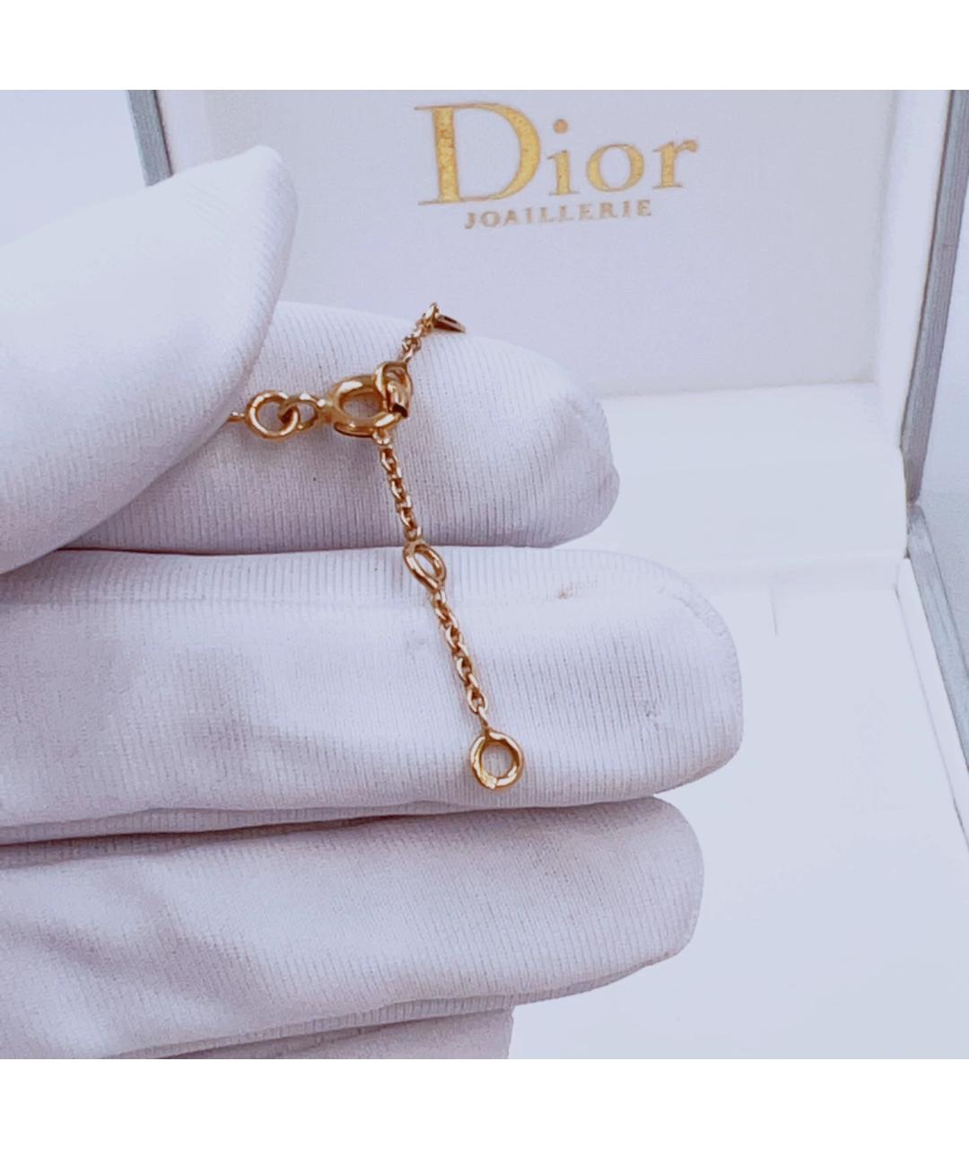 CHRISTIAN DIOR Белый браслет из желтого золота, фото 7