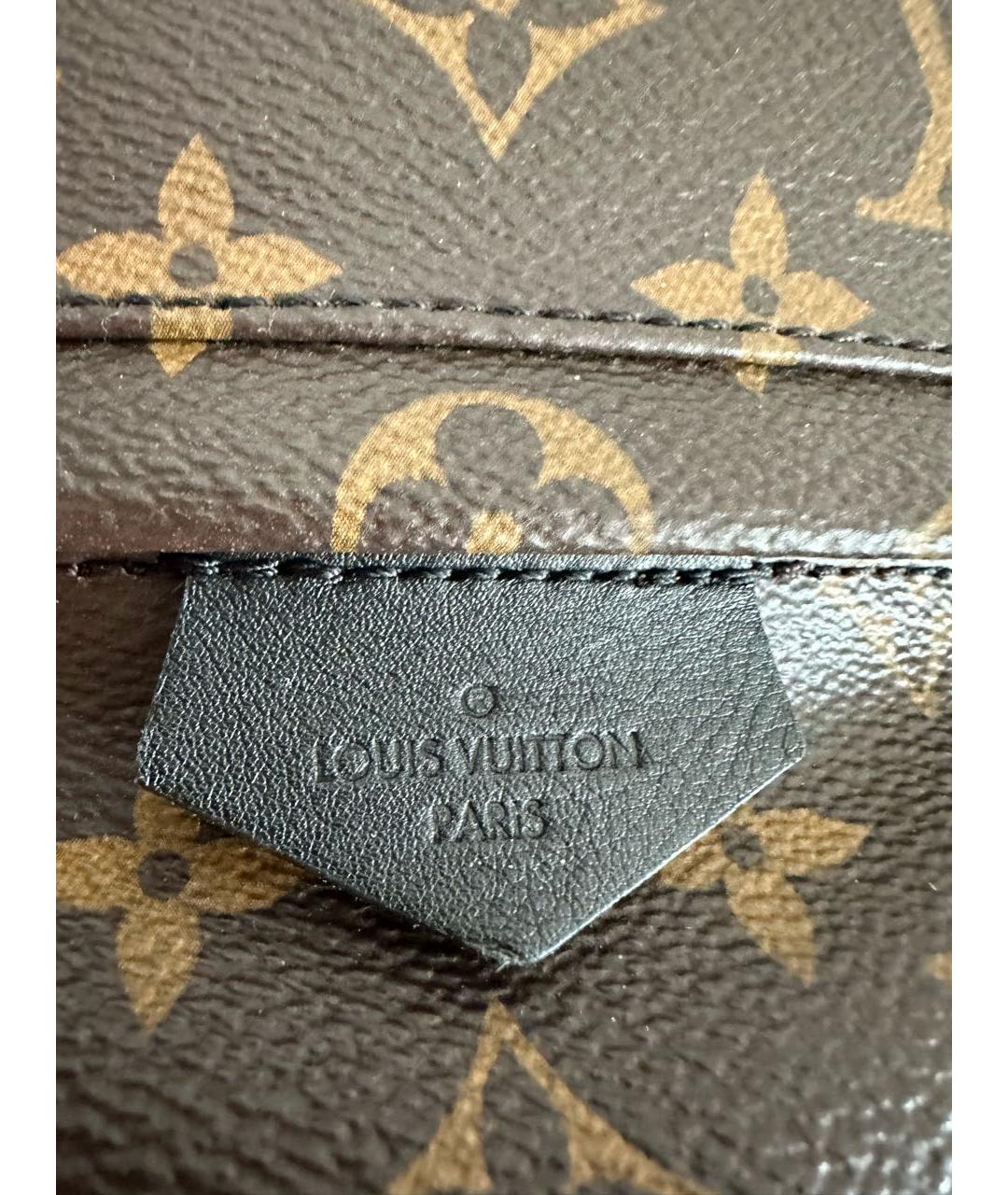 LOUIS VUITTON PRE-OWNED Коричневый рюкзак из искусственной кожи, фото 6