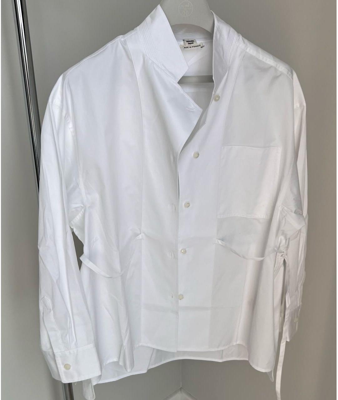 HERMES PRE-OWNED Белая хлопковая рубашка, фото 9