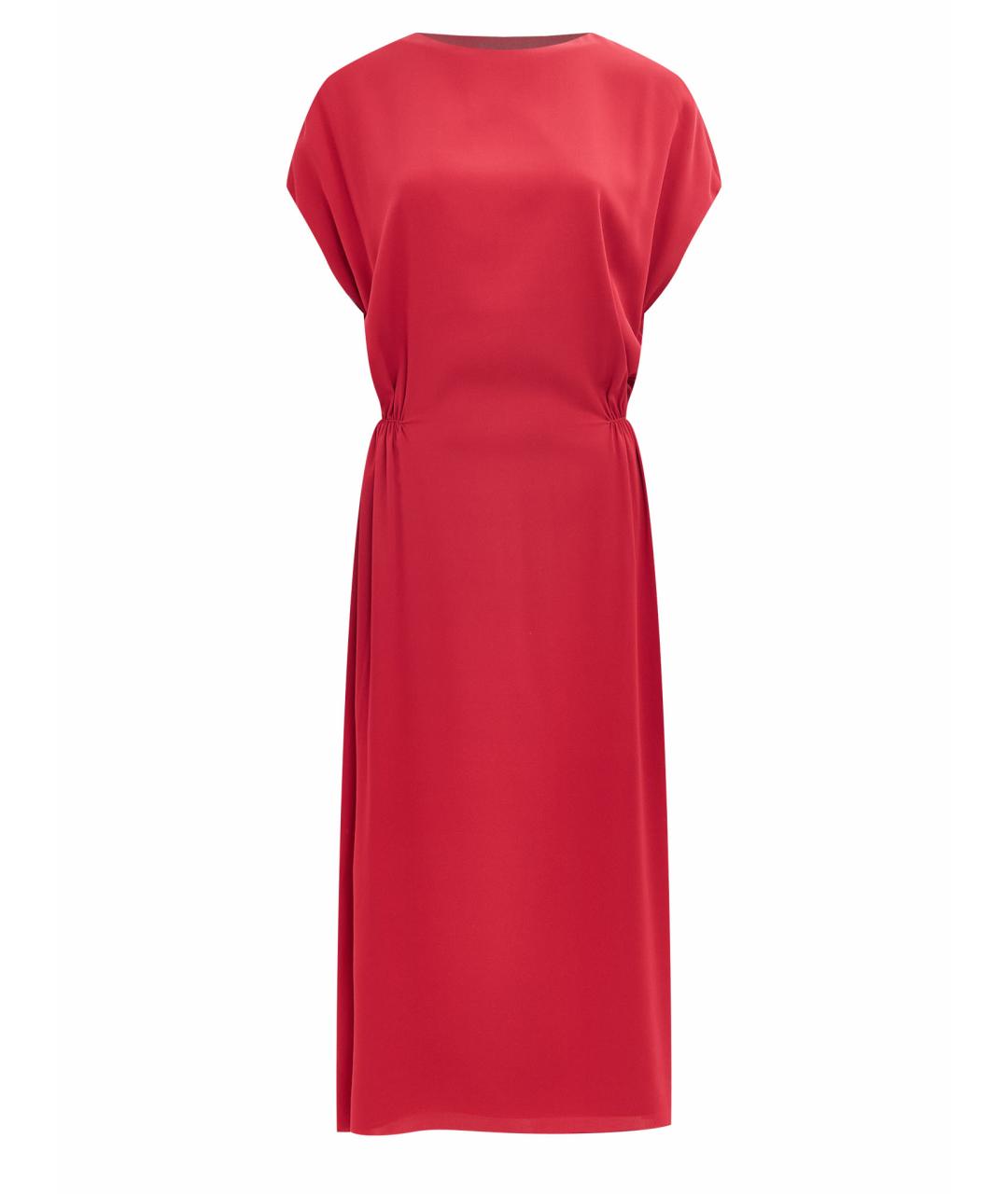 THE ROW Красное шелковое повседневное платье, фото 1
