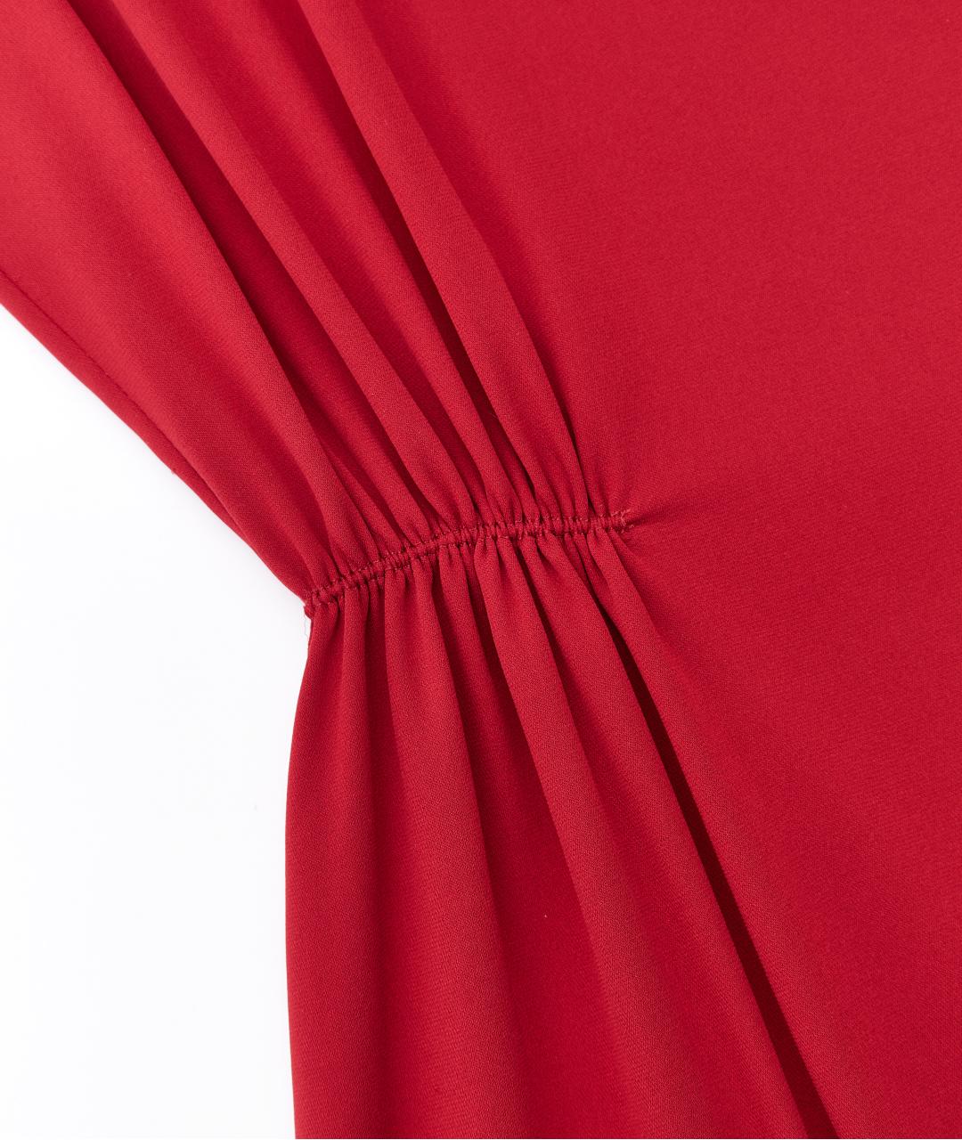 THE ROW Красное шелковое повседневное платье, фото 4
