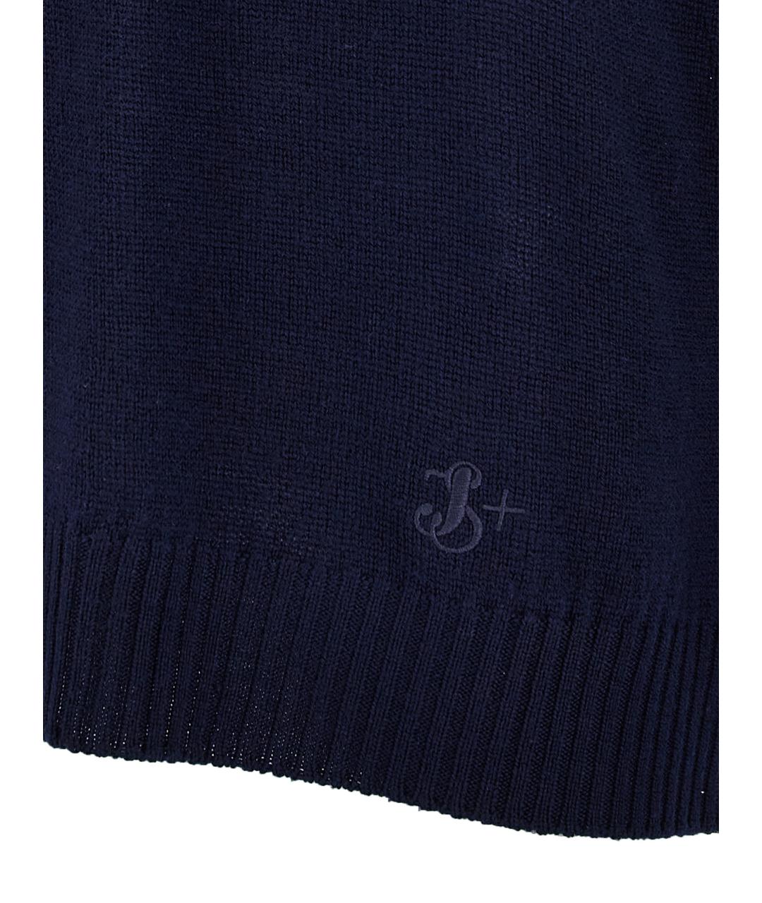 JIL SANDER Темно-синий шерстяной джемпер / свитер, фото 4