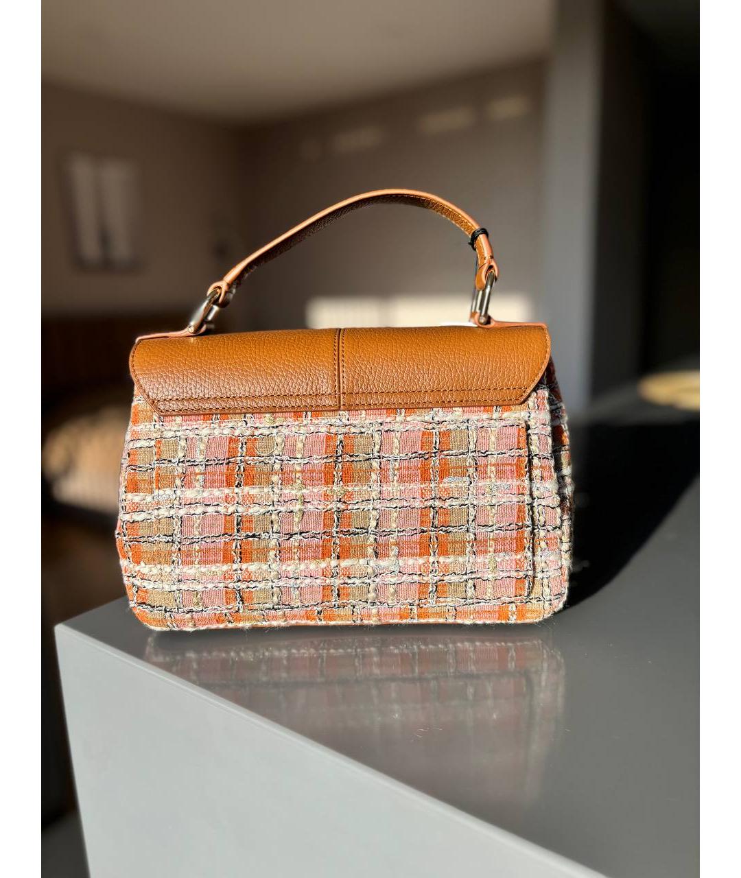FURLA Коричневая кожаная сумка через плечо, фото 2