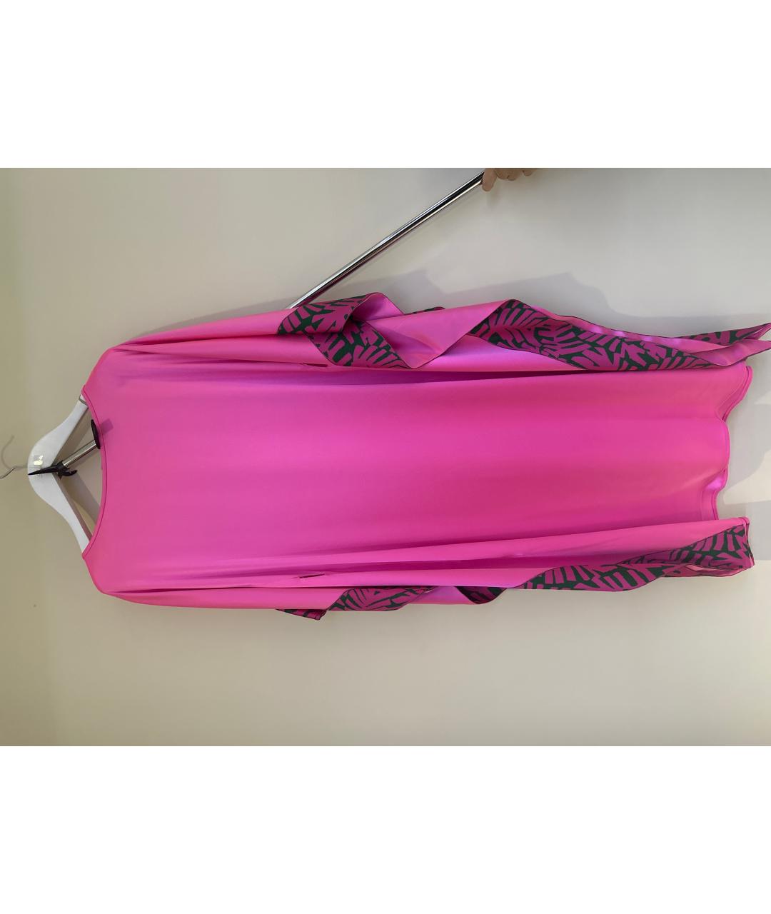 ST. JOHN Розовое атласное коктейльное платье, фото 5