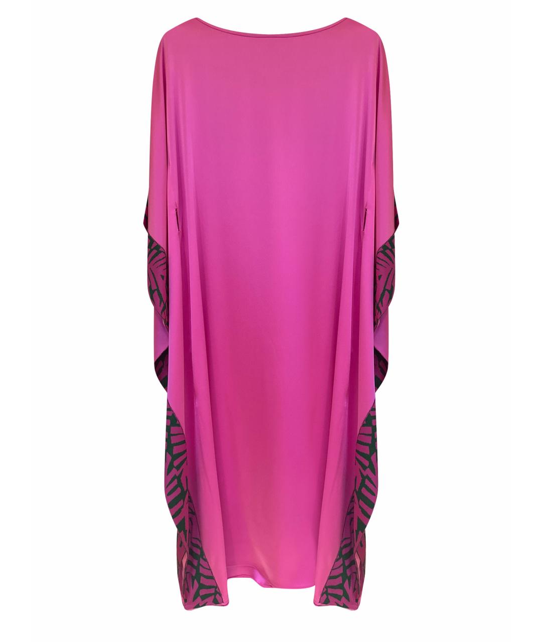 ST. JOHN Розовое атласное коктейльное платье, фото 1