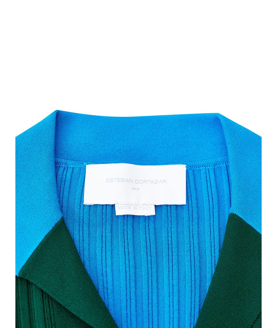 ESTEBAN CORTAZAR Голубой вискозный джемпер / свитер, фото 5