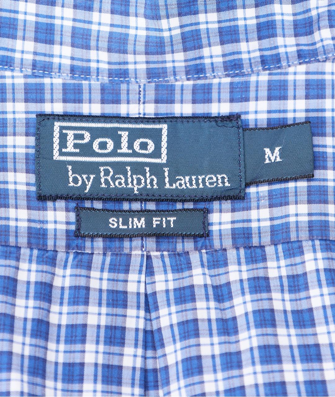 POLO RALPH LAUREN Синяя хлопковая рубашка, фото 6