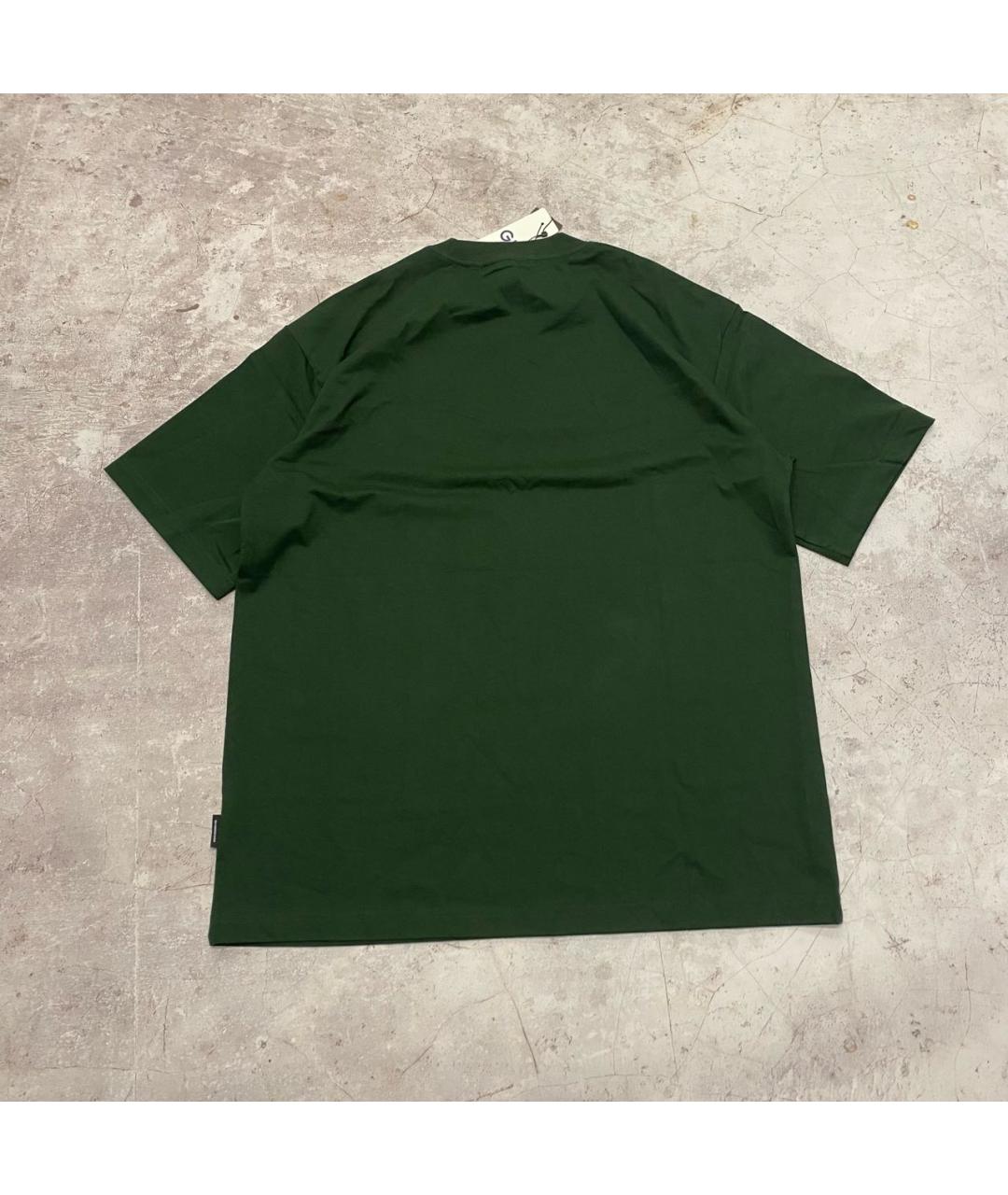 UNDERCOVER Зеленая хлопковая футболка, фото 2