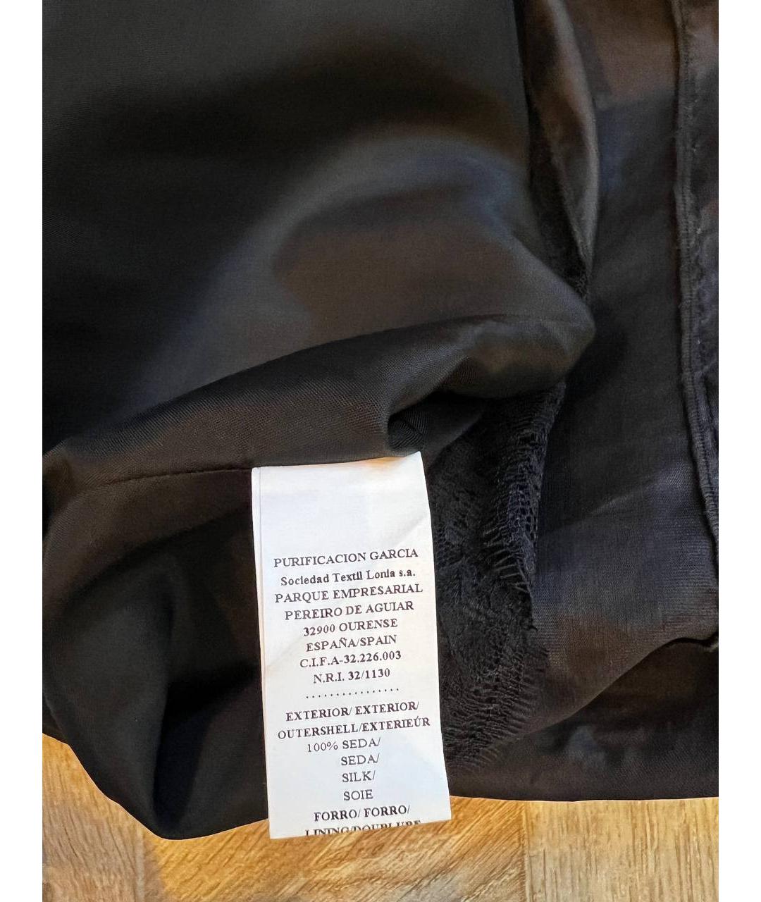 LARKSPUR & HAWK Черное шелковое коктейльное платье, фото 5