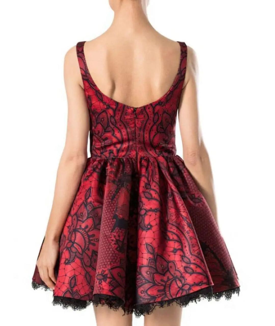 PHILIPP PLEIN Красное полиэстеровое вечернее платье, фото 2