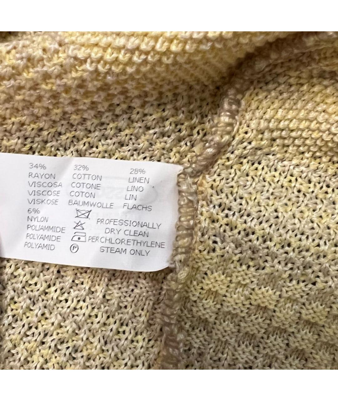 MISSONI Желтый джемпер / свитер, фото 4