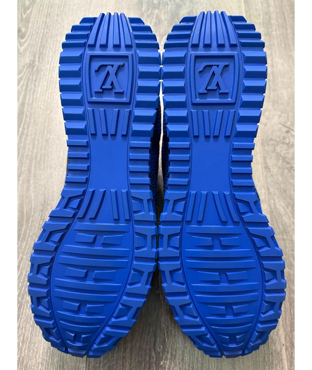 LOUIS VUITTON PRE-OWNED Синие синтетические низкие кроссовки / кеды, фото 8