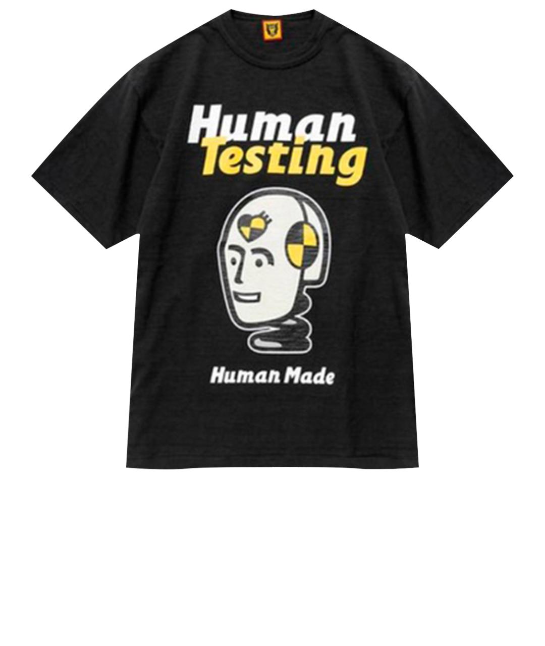 HUMAN MADE Черная футболка, фото 1