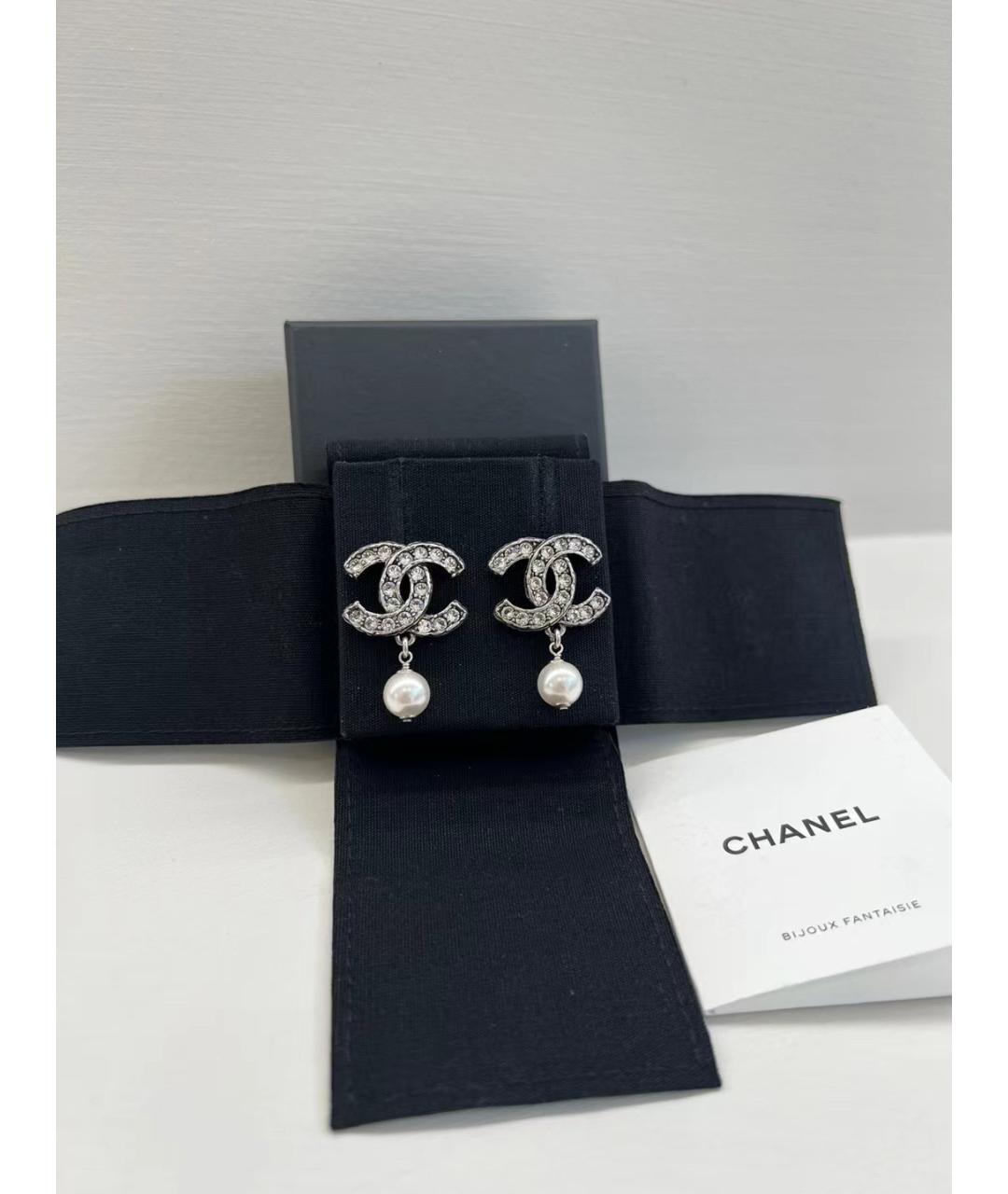 CHANEL PRE-OWNED Серебряные серьги, фото 2