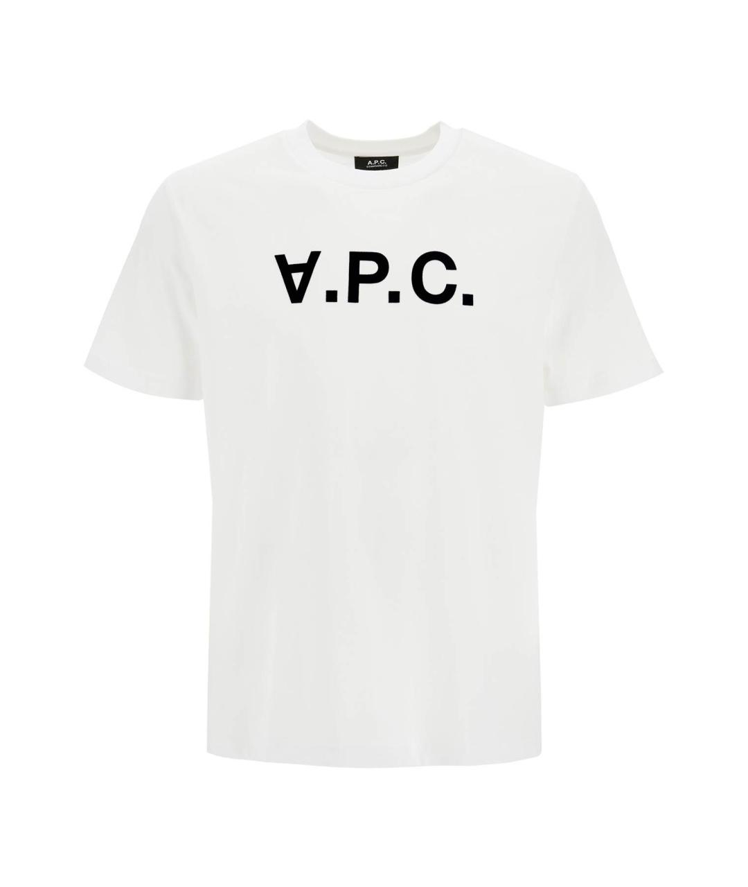 A.P.C. Белая хлопковая футболка, фото 1