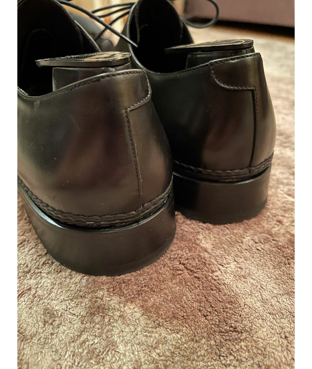 BRUNO BORDESE Черные кожаные туфли, фото 4