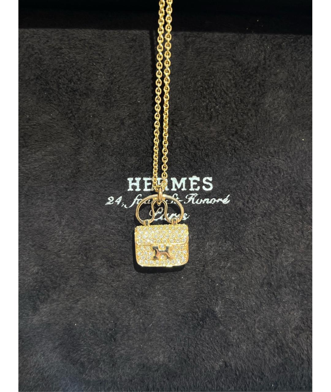 HERMES PRE-OWNED Золотое колье из розового золота, фото 6