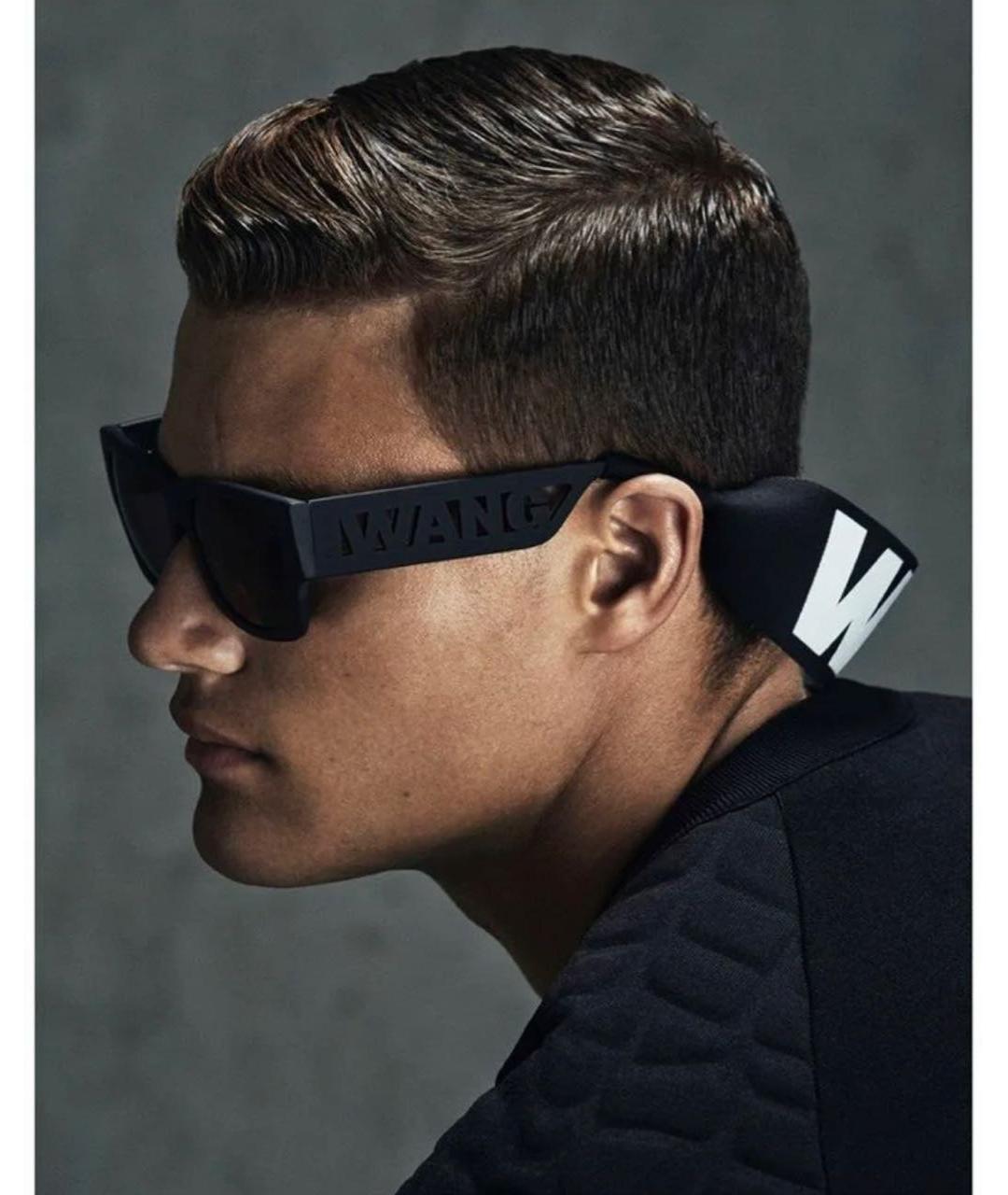 ALEXANDER WANG Черные пластиковые солнцезащитные очки, фото 5