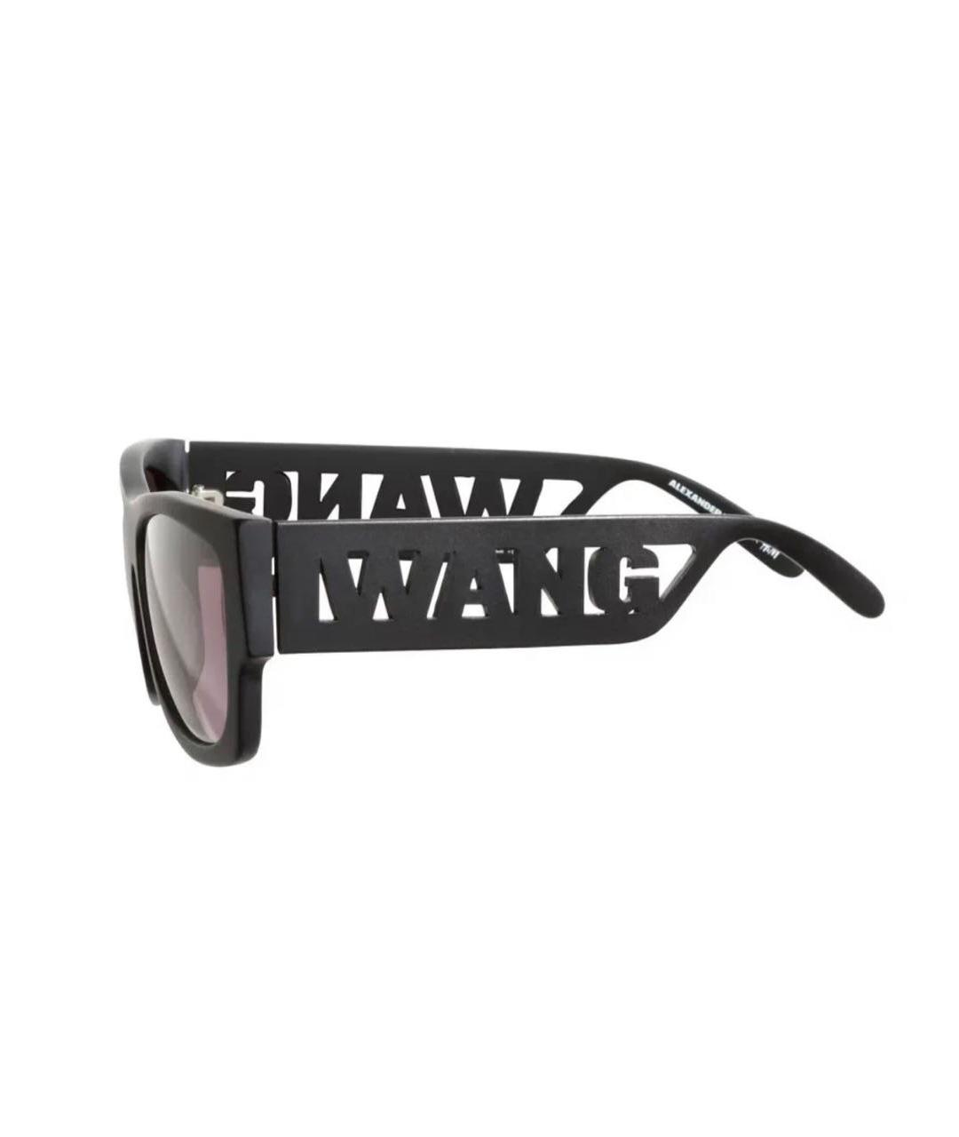 ALEXANDER WANG Черные пластиковые солнцезащитные очки, фото 2