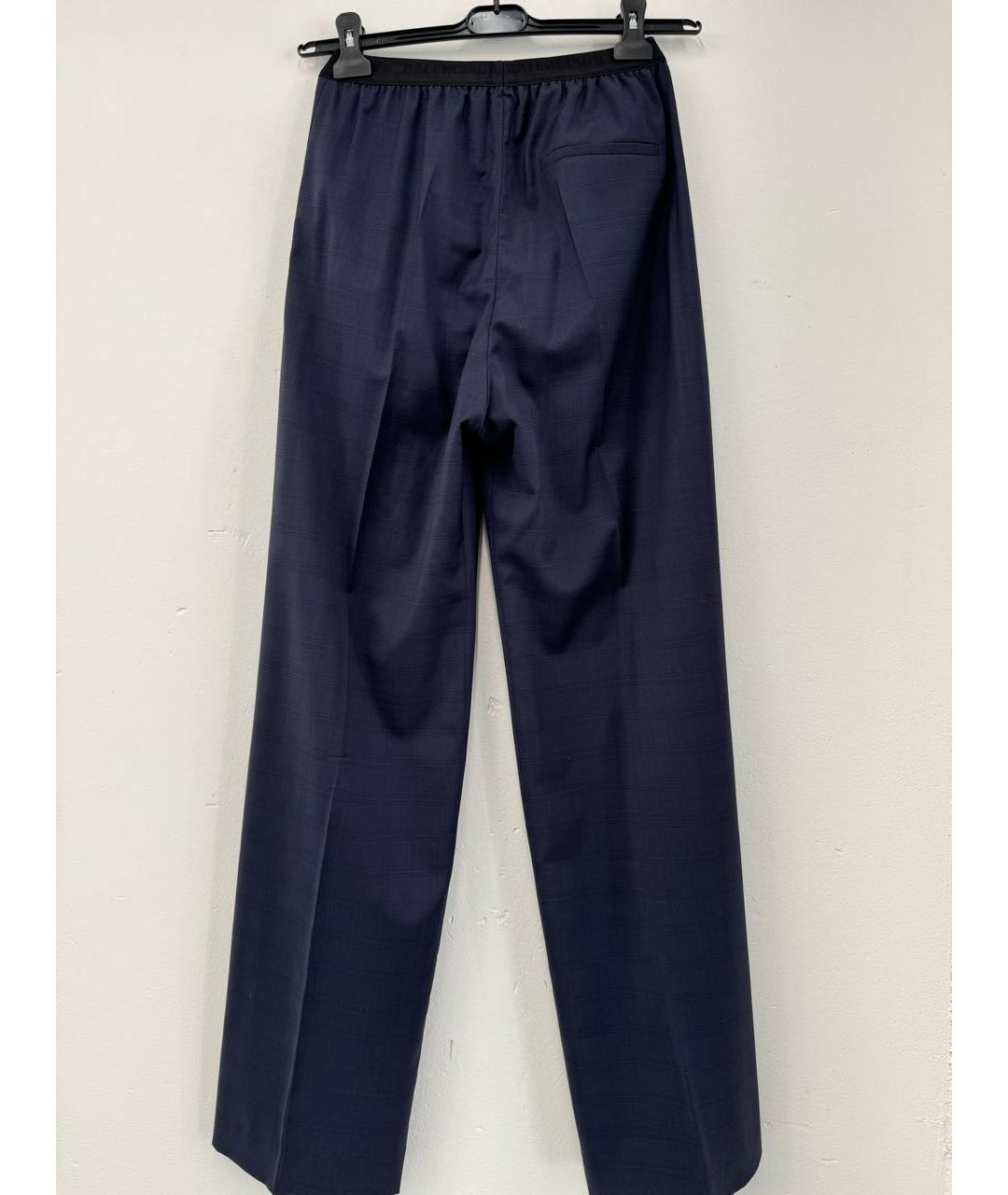 BALENCIAGA Темно-синие шерстяные брюки широкие, фото 2