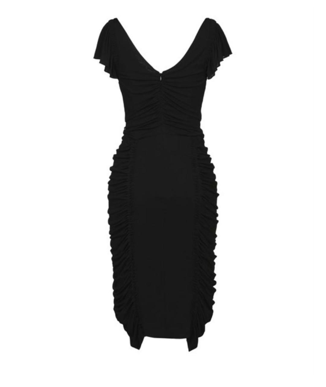 KARL LAGERFELD Черное вискозное коктейльное платье, фото 7