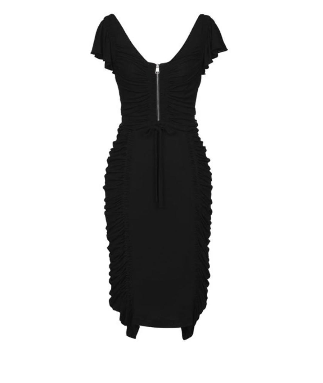 KARL LAGERFELD Черное вискозное коктейльное платье, фото 1
