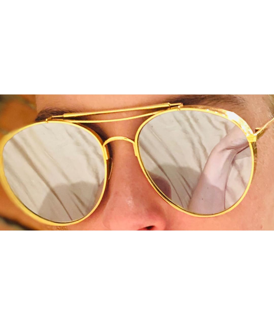 GENTLE MONSTER Золотые солнцезащитные очки, фото 2