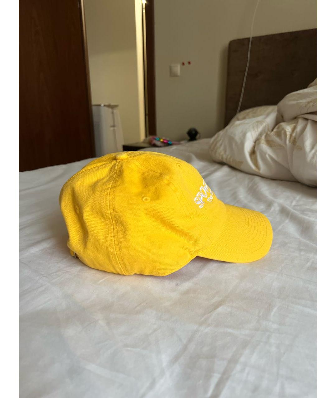 SPORTY AND RICH Желтая хлопковая кепка, фото 3