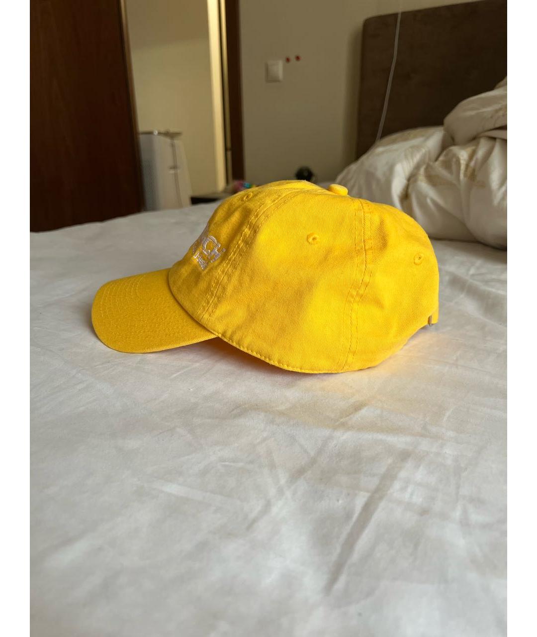 SPORTY AND RICH Желтая хлопковая кепка, фото 2