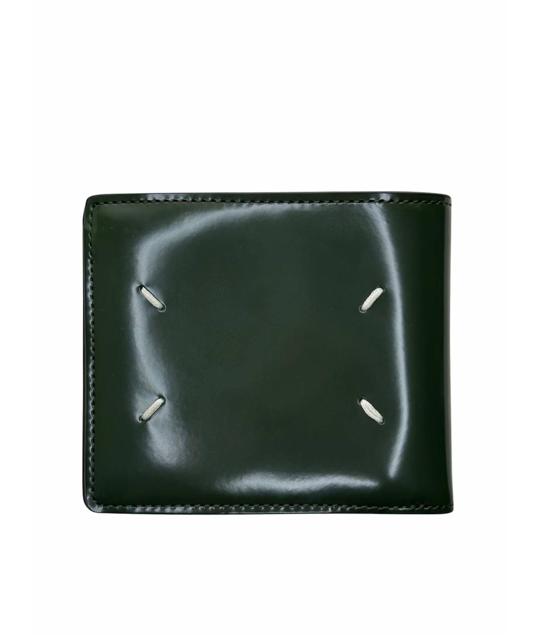 MAISON MARGIELA Зеленый кожаный кошелек, фото 1