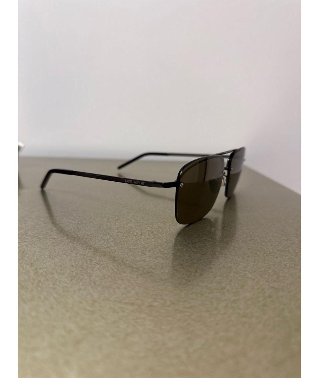 SAINT LAURENT Антрацитовые солнцезащитные очки, фото 2