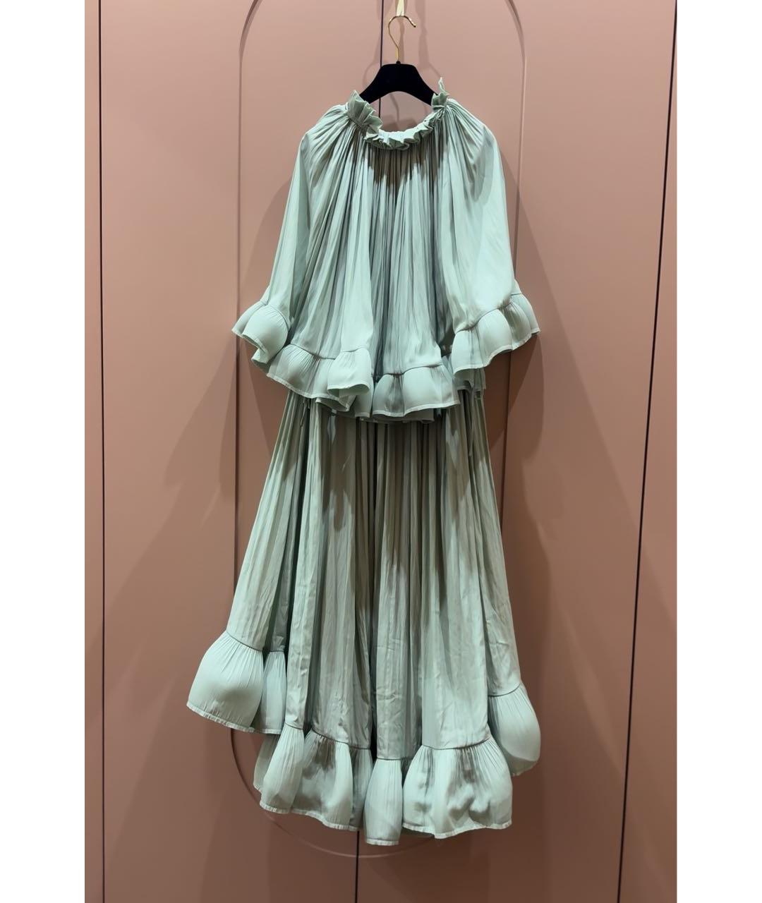 LANVIN Голубое полиэстеровое вечернее платье, фото 2