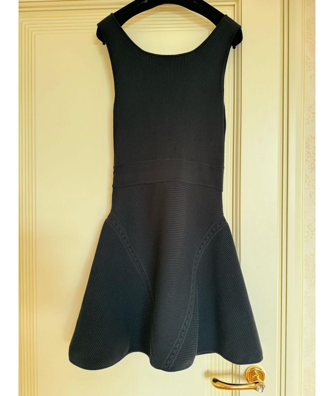 CHANEL PRE-OWNED Черное хлопковое повседневное платье, фото 6
