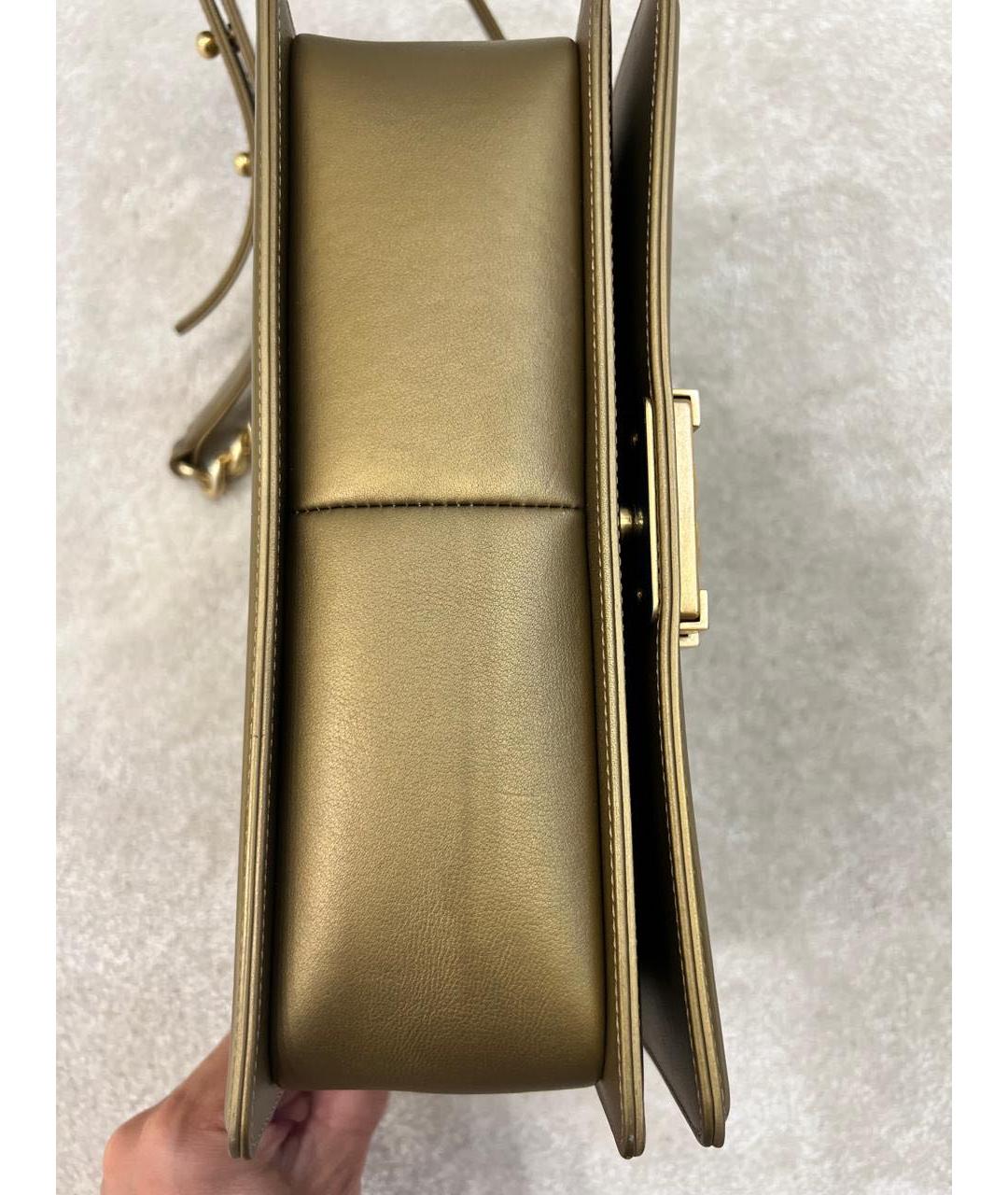 CHANEL PRE-OWNED Золотая сумка через плечо, фото 6