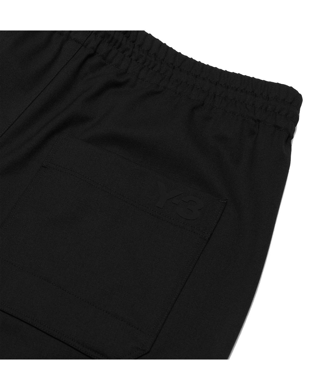 Y3 SPORT Черные шерстяные классические брюки, фото 2
