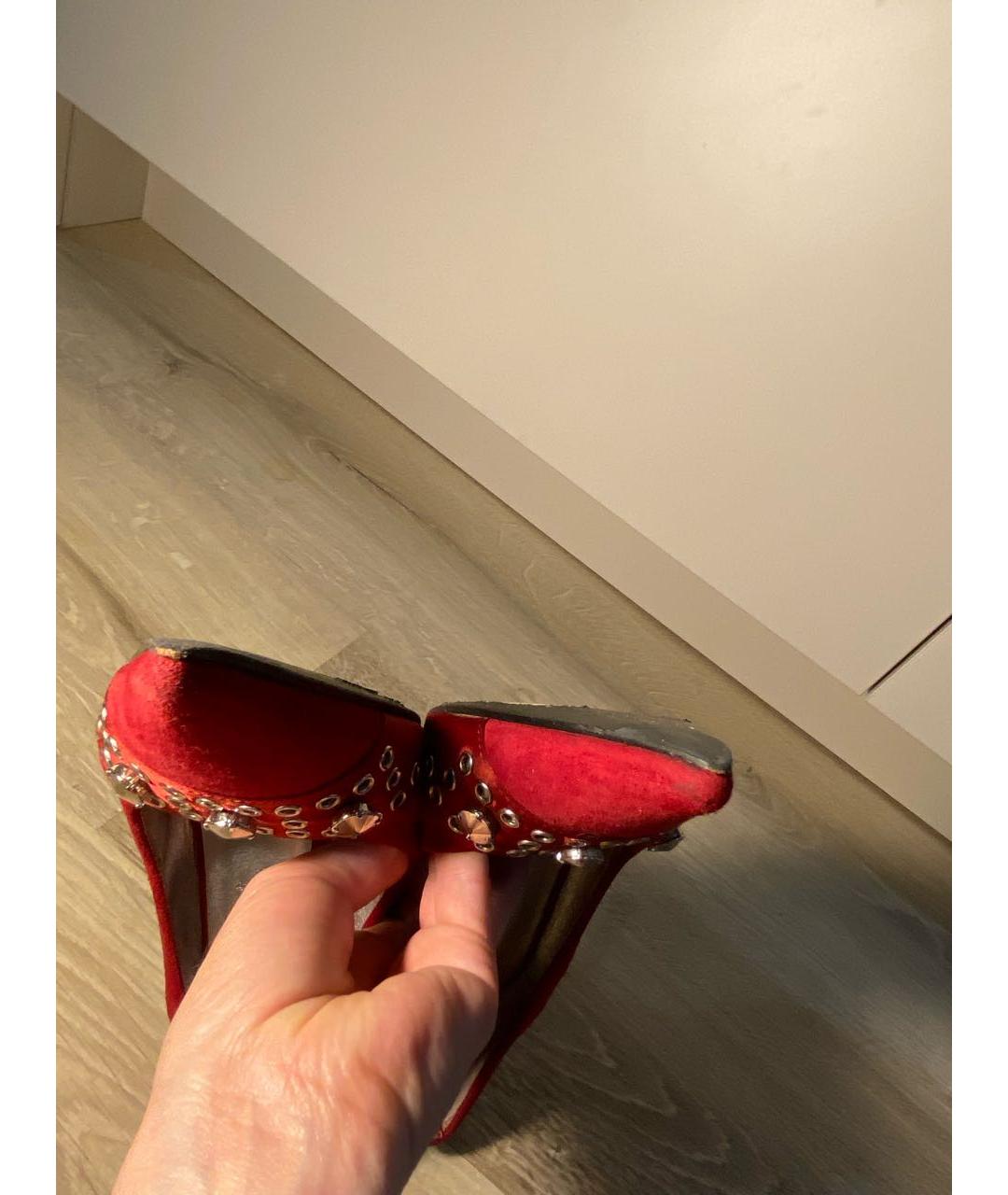 CASADEI Красные замшевые туфли, фото 7