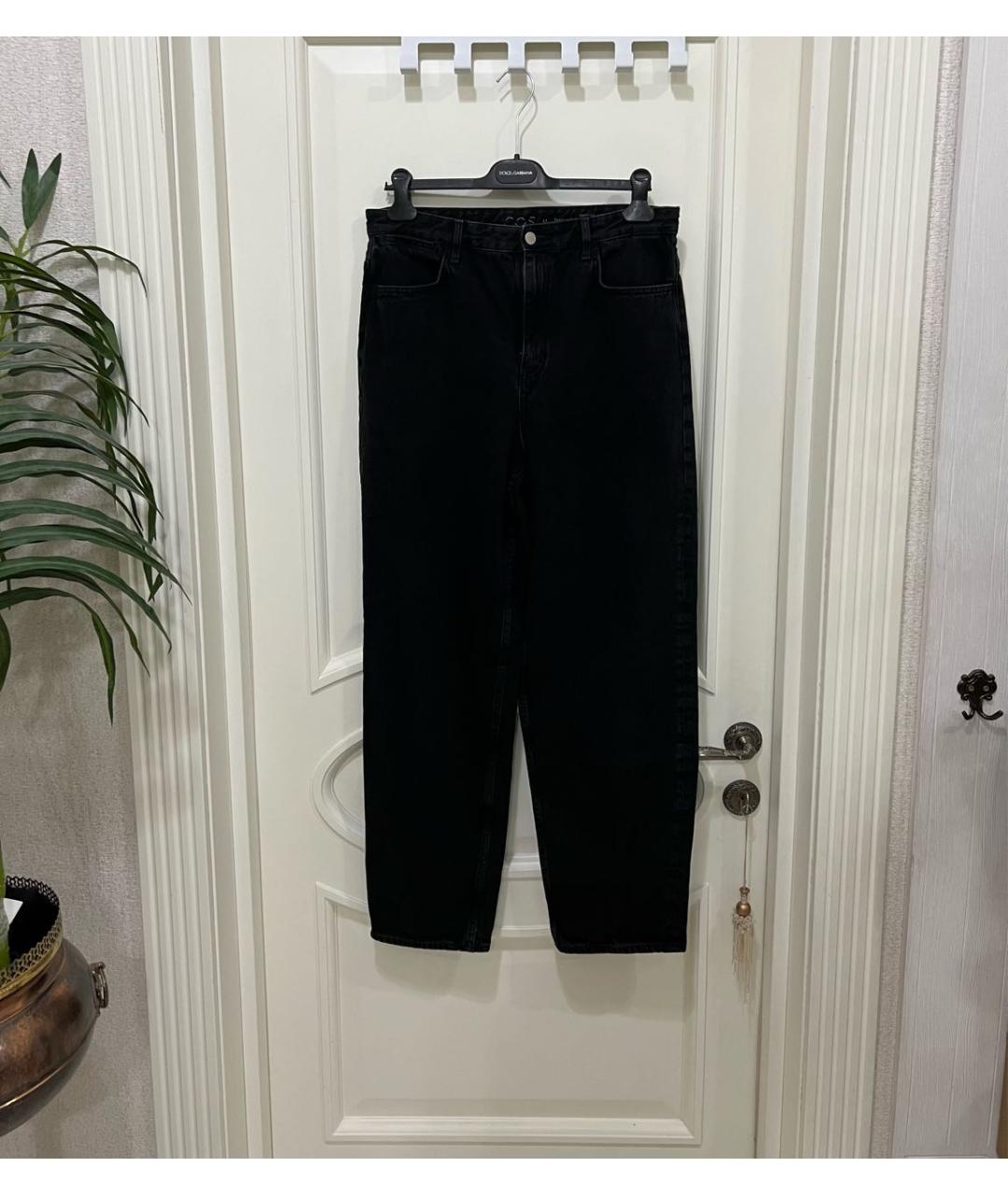 COS Антрацитовые хлопковые прямые джинсы, фото 5