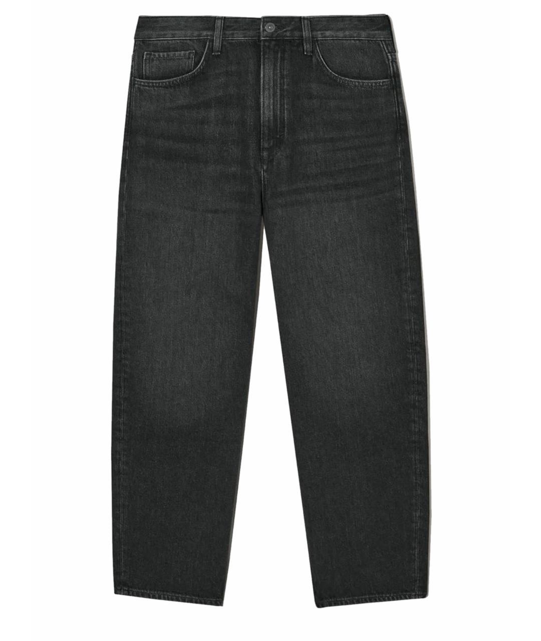 COS Антрацитовые хлопковые прямые джинсы, фото 1