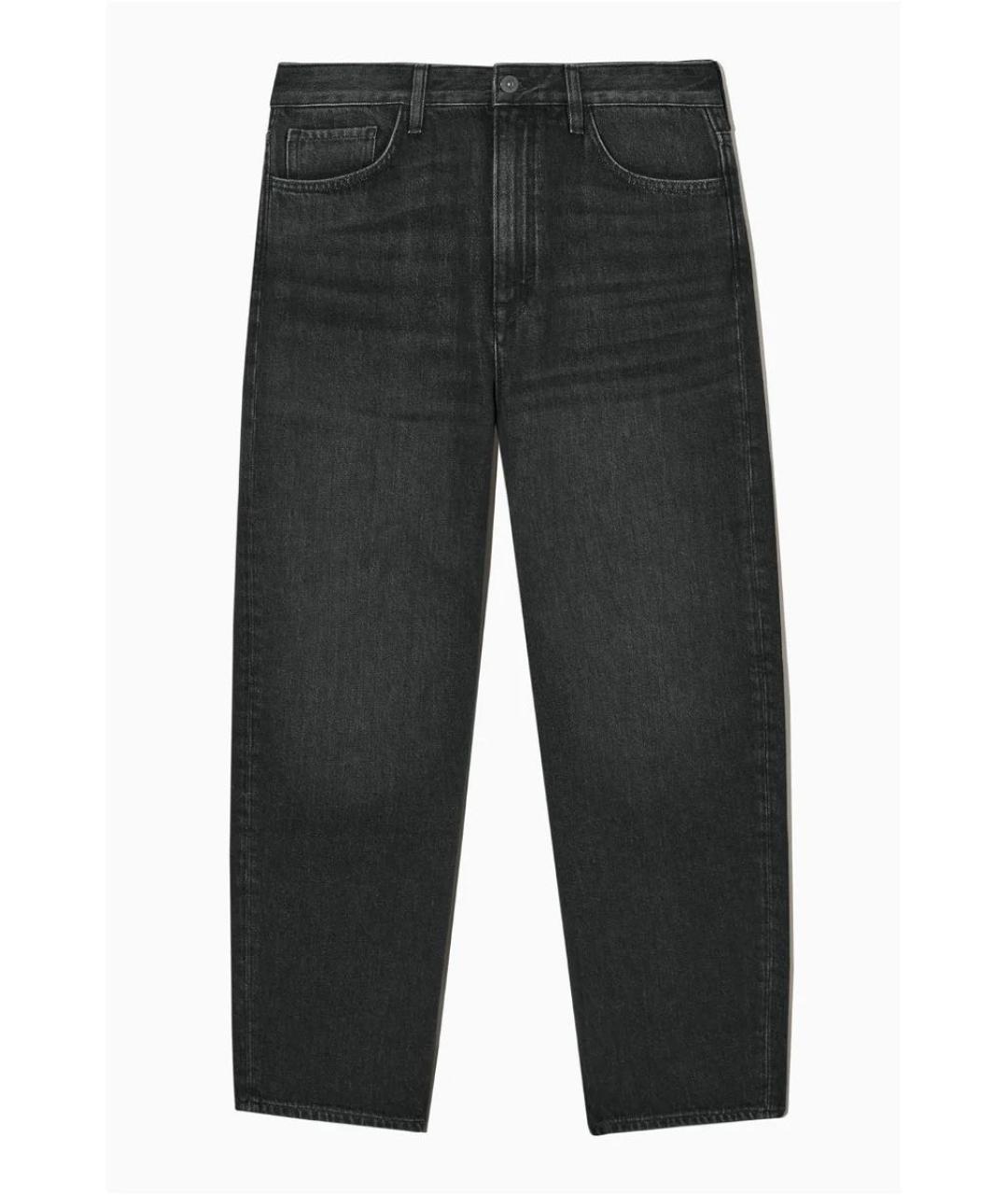 COS Антрацитовые хлопковые прямые джинсы, фото 9