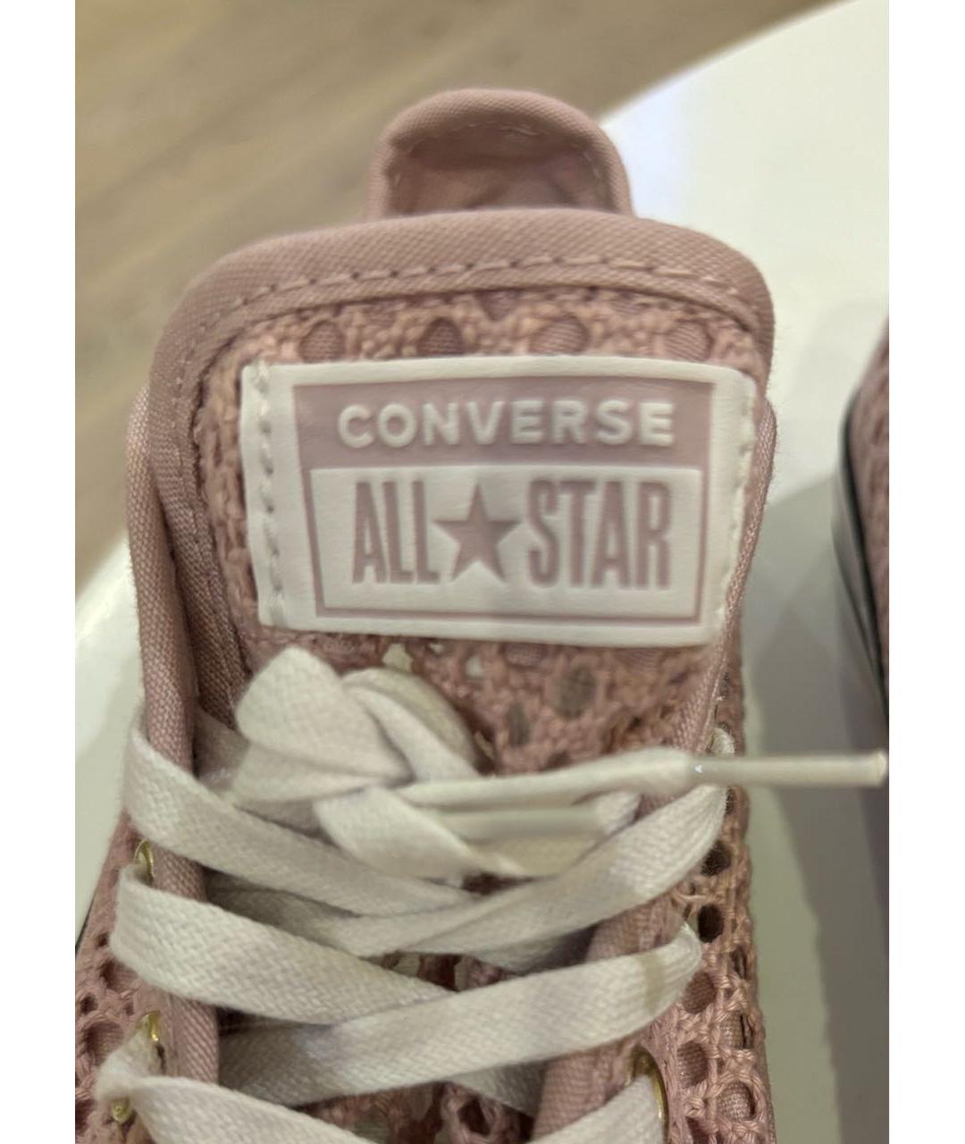 CONVERSE Розовые текстильные кеды, фото 4