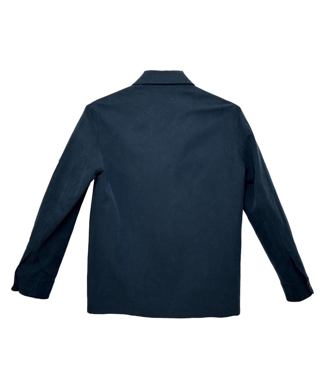 LORO PIANA Темно-синяя льняная куртка, фото 2