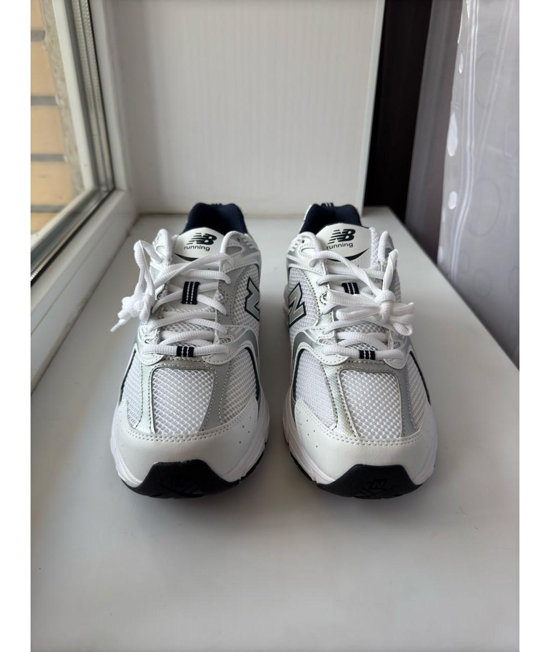 NEW BALANCE Белые замшевые низкие кроссовки / кеды, фото 2