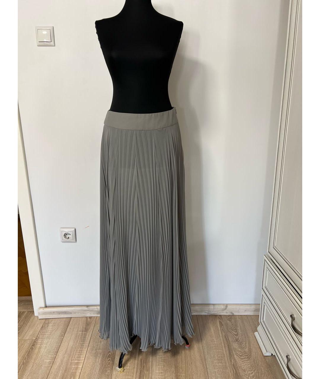 ESCADA Серая полиэстеровая юбка макси, фото 2
