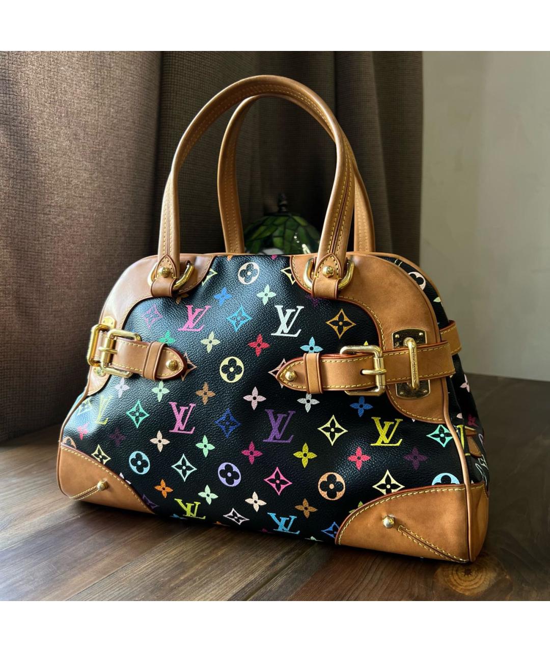 LOUIS VUITTON Черная сумка с короткими ручками, фото 9