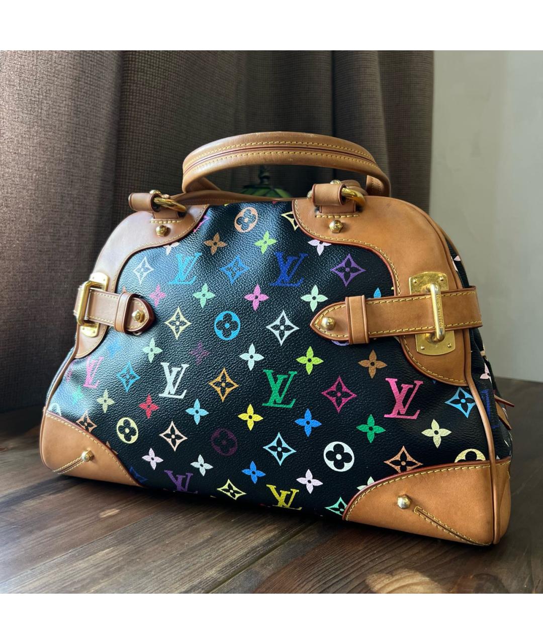 LOUIS VUITTON Черная сумка с короткими ручками, фото 2